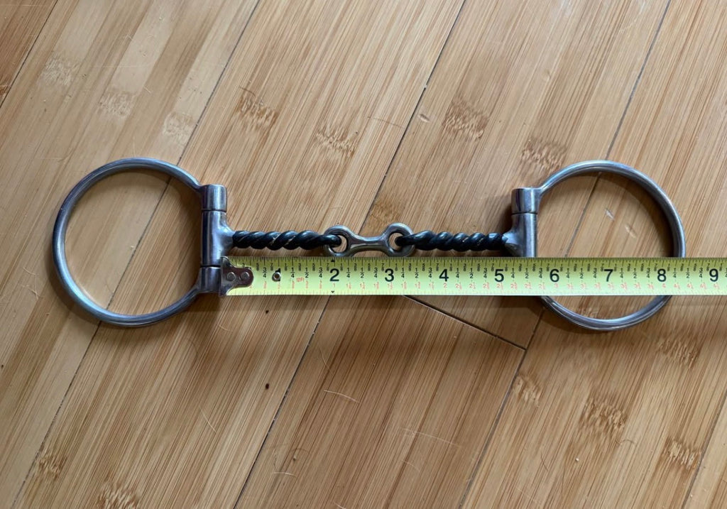 Reinsman Offset Twisted Dogbone Dee Ring Snaffle Bit