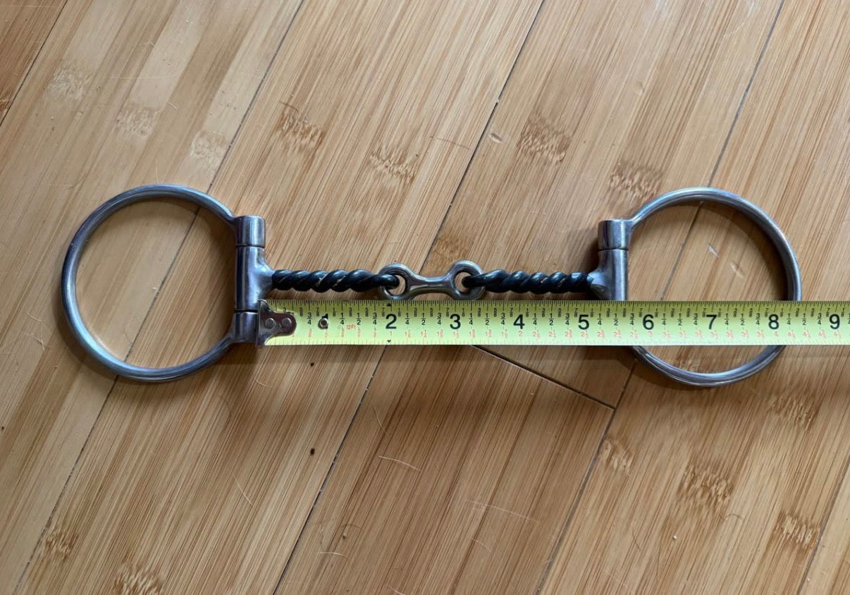 Reinsman Offset Twisted Dogbone Dee Ring Snaffle Bit